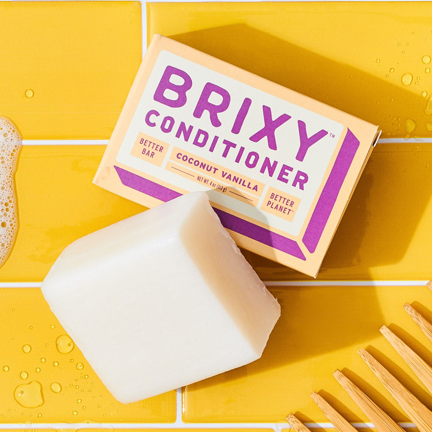 Hydrating Conditioner Bar - Coconut Vanilla - BRIXY