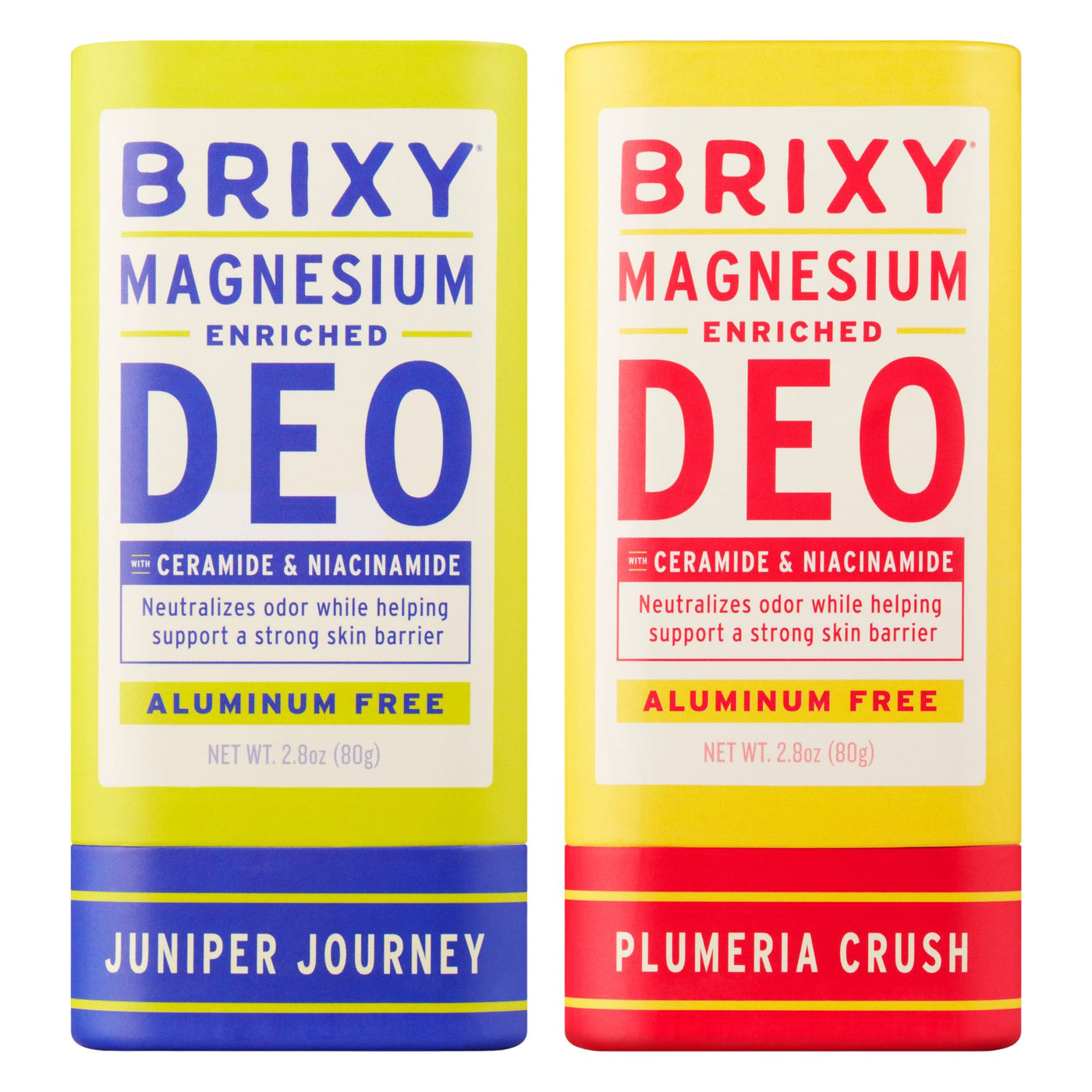 Magnesium Enriched Deo 2-Pack - Juniper Journey + Plumeria Crush
