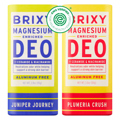 Magnesium Enriched Deo 2-Pack - Juniper Journey + Plumeria Crush