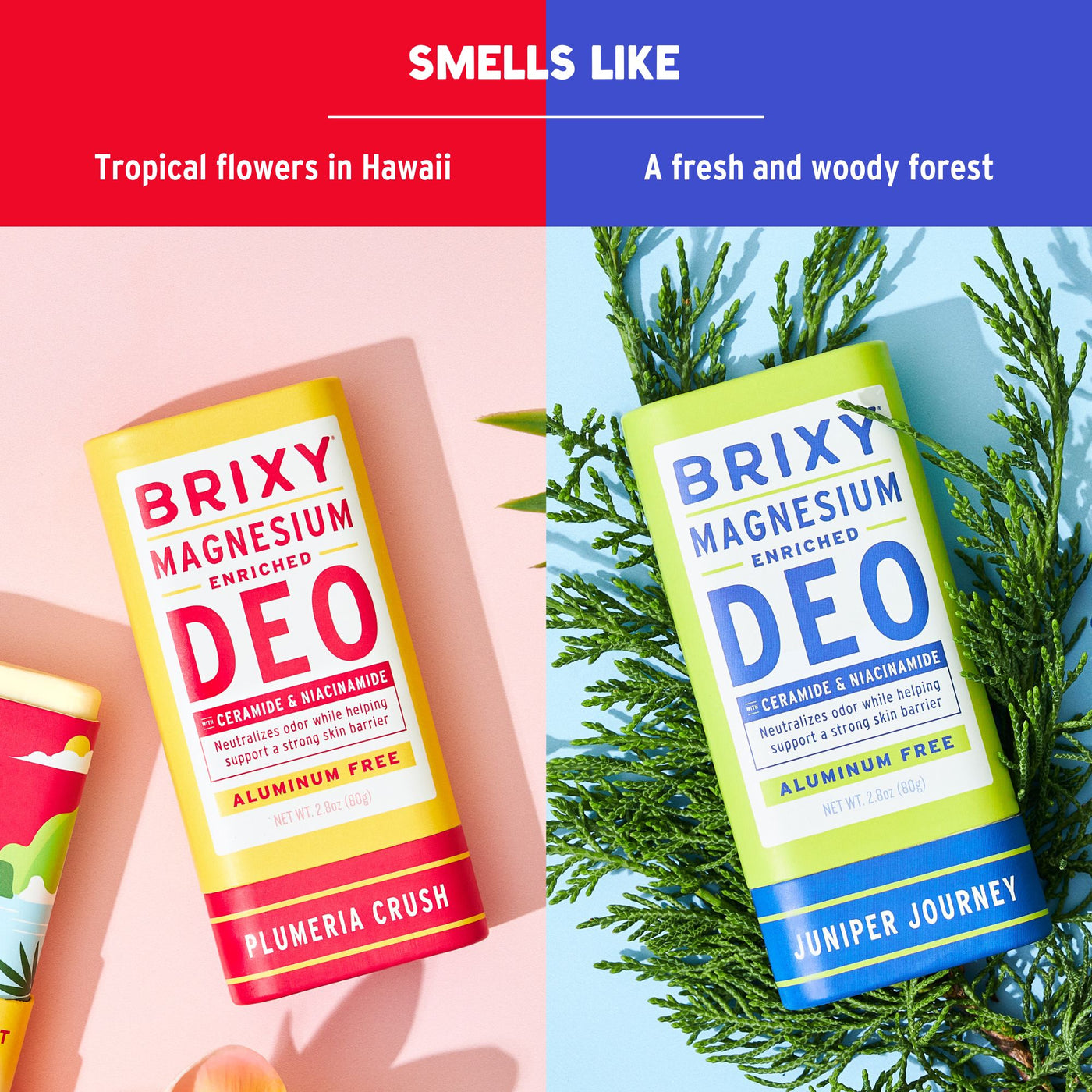Magnesium Enriched Deo 2-Pack - Juniper Journey + Plumeria Crush