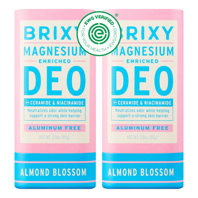 Magnesium Enriched Deo 2-Pack - Almond Blossom (Lightly Scented)