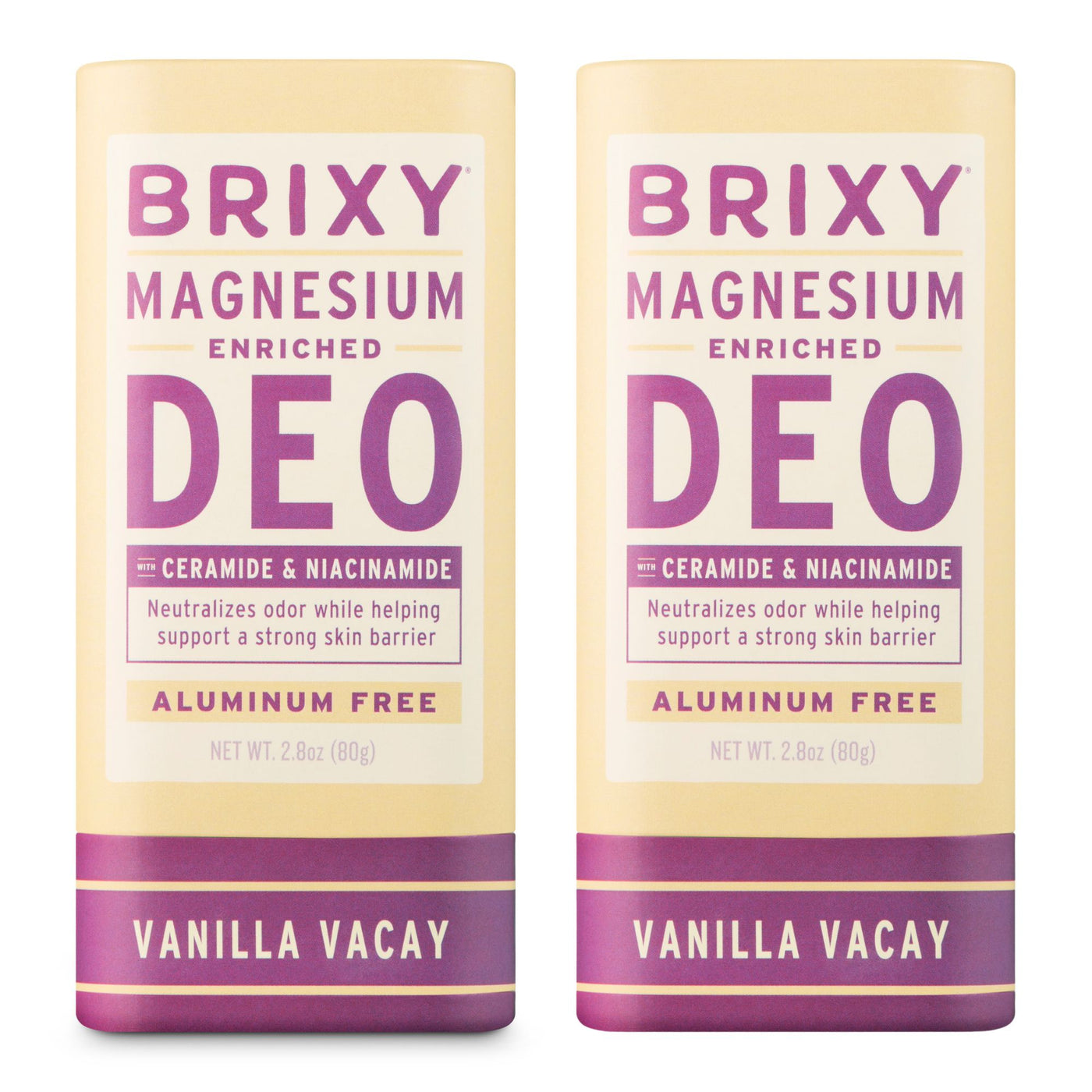 Magnesium Enriched Deo 2-Pack - Vanilla Vacay