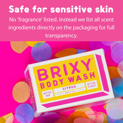 Moisturizing Body Wash Bar - Citrus - BRIXY