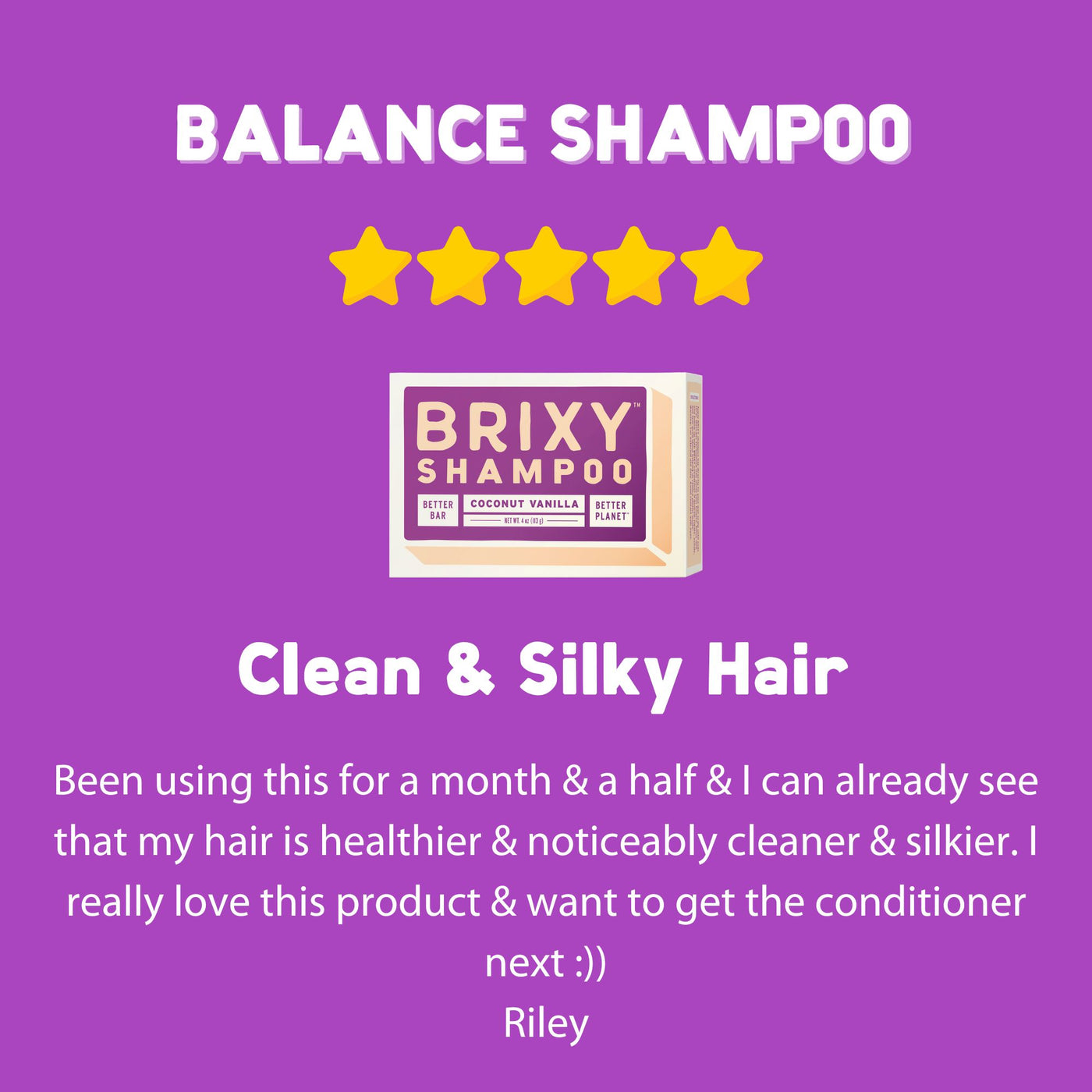 Shampoo Bar for Balance & Hydration - Coconut Vanilla - BRIXY