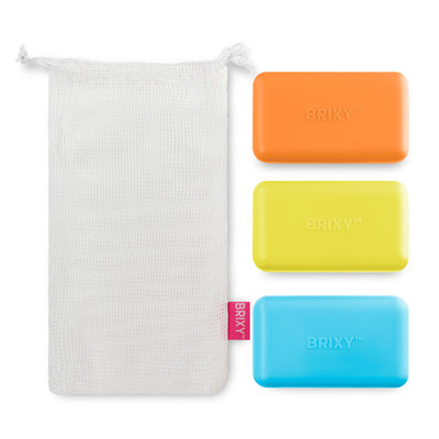 Beauty Bar Travel Case Set - Yellow, Blue, Orange