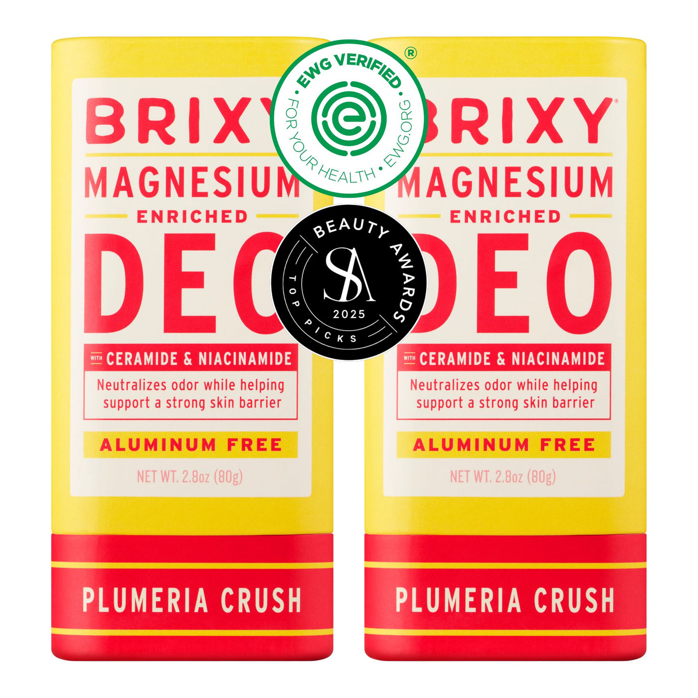 Magnesium Enriched Deo 2-Pack - Plumeria Crush