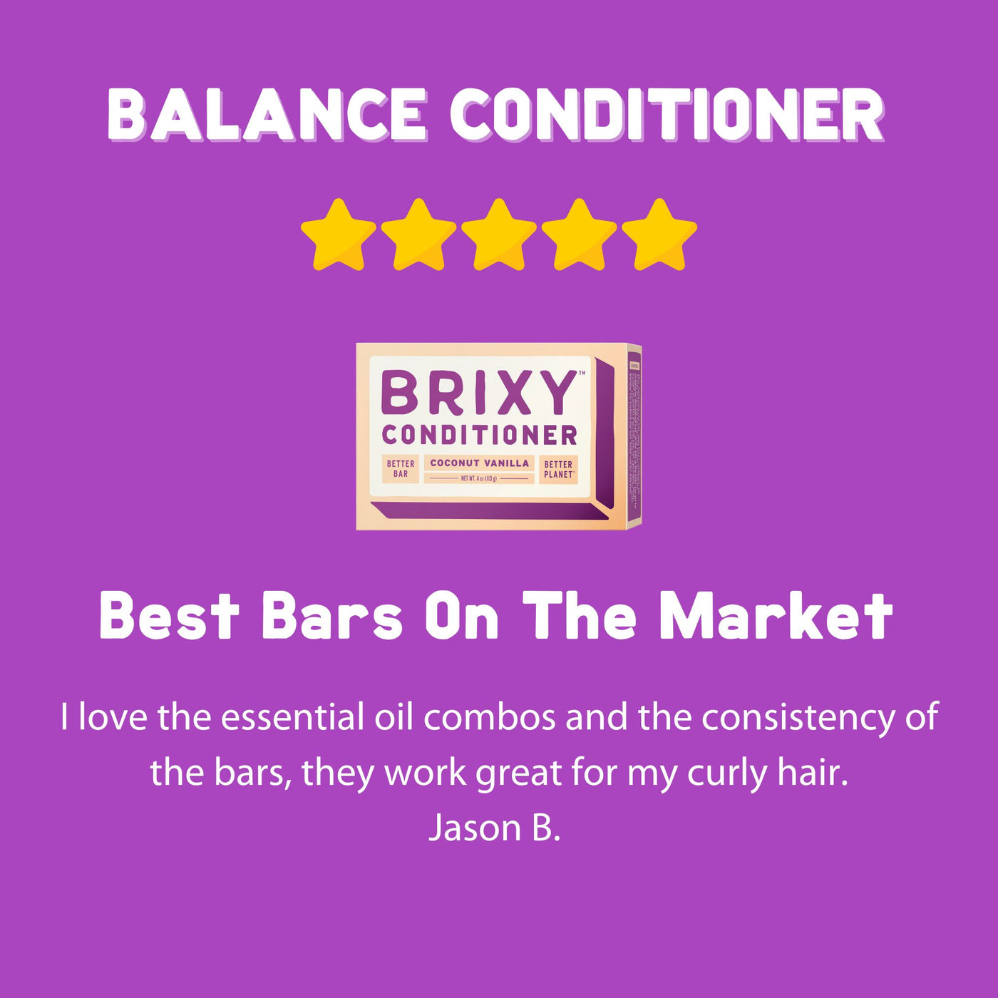 Hydrating Conditioner Bar - Coconut Vanilla - BRIXY