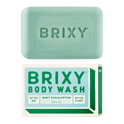 Moisturizing Body Wash Bar - Mint Eucalyptus - BRIXY