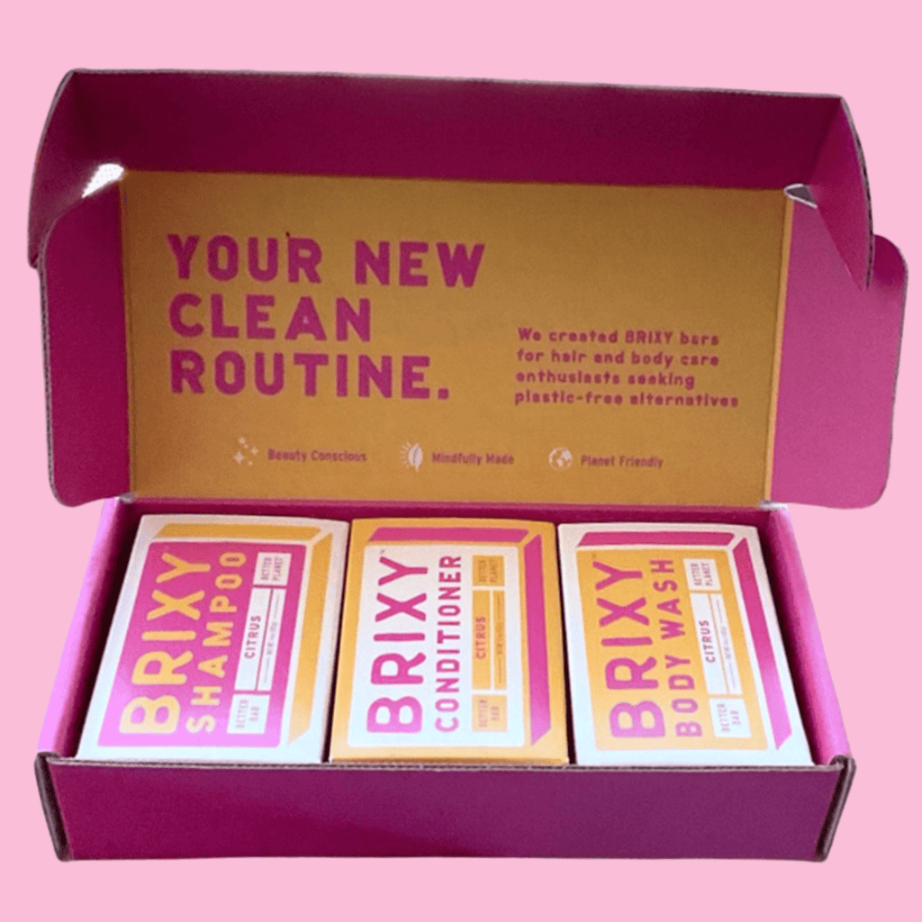 Shampoo and Conditioner Bar Gift Set - Citrus | BRIXY