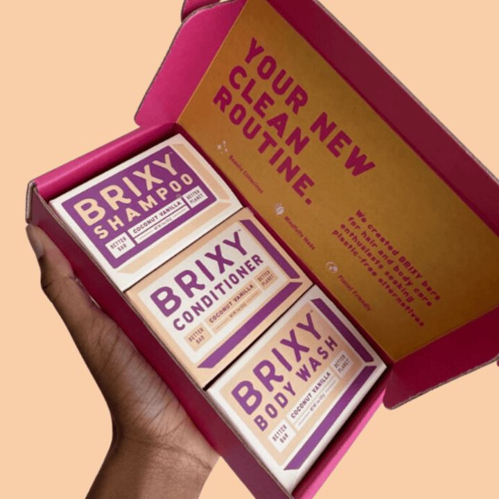 Shampoo and Conditioner Bar Gift Set - Coconut Vanilla | BRIXY